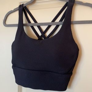 Lululemon longline ribbed sports bra